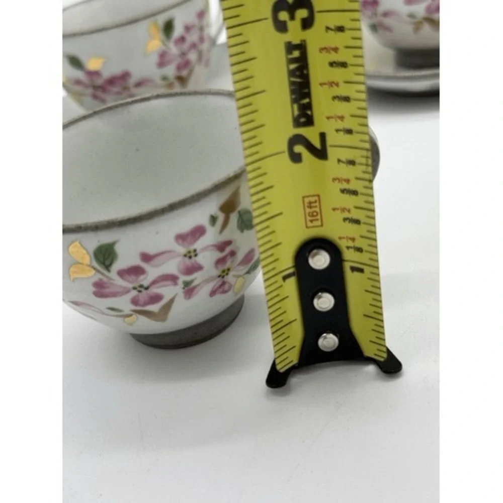 Japanese Vintage Tea Cup China Set Of 5 Cups New In Box Tea Party Set